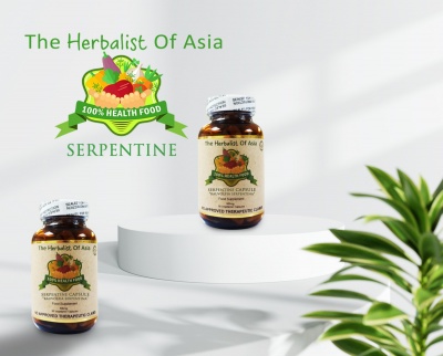 The Herbalist Of Asia  Serpentina Capsule 500mg 90 Vegetarian Capsules